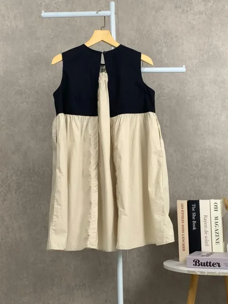 [DISKON KILAT]CHICMORE Gaun model a line dengan gaya kasual untuk wanita