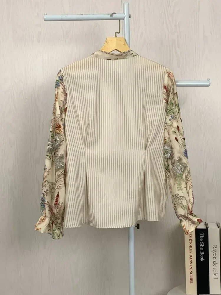 [READY STOCK]ASAYA Kemeja cetak temperamen gaya baru wanita atasan elegan