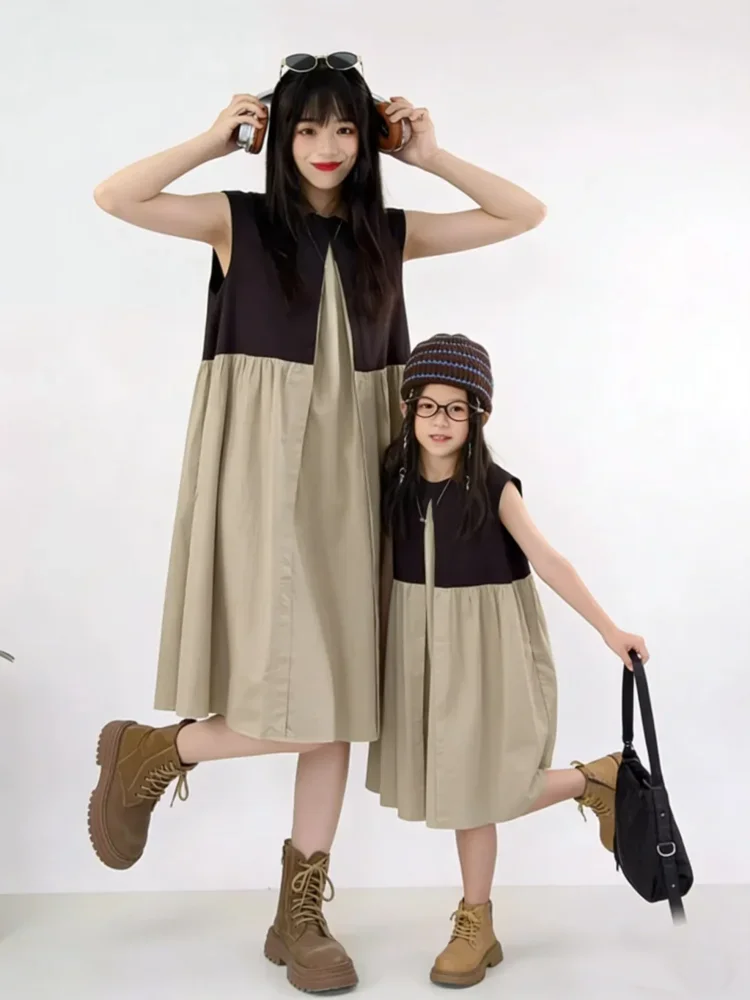 [DISKON KILAT]CHICMORE Gaun model a line dengan gaya kasual untuk wanita