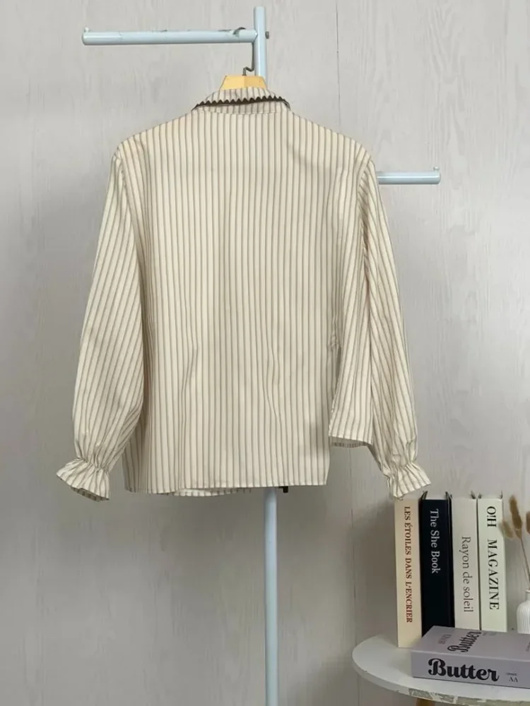 [READY STOCK]ASAYA Tiktokmawar31 atasan kemeja mode baru lengan panjang gaya populer wanita