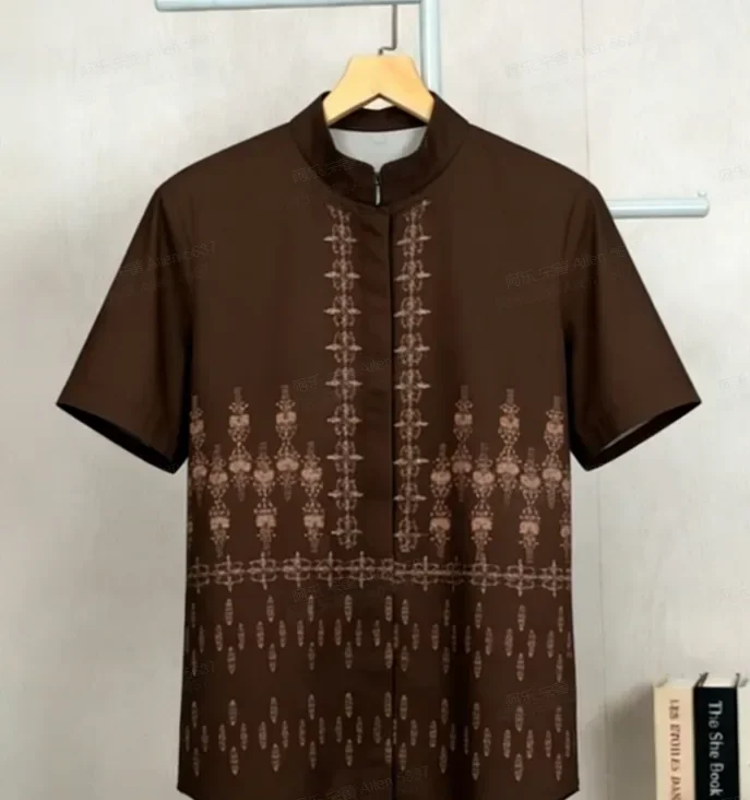 [DISKON KILAT]ASAYA Kaos lengan pendek pria dengan motif gaya