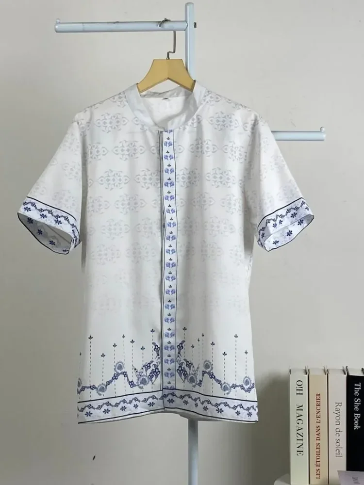 [DISKON KILAT]ASAYA Kaos lengan pendek pria dengan motif gaya