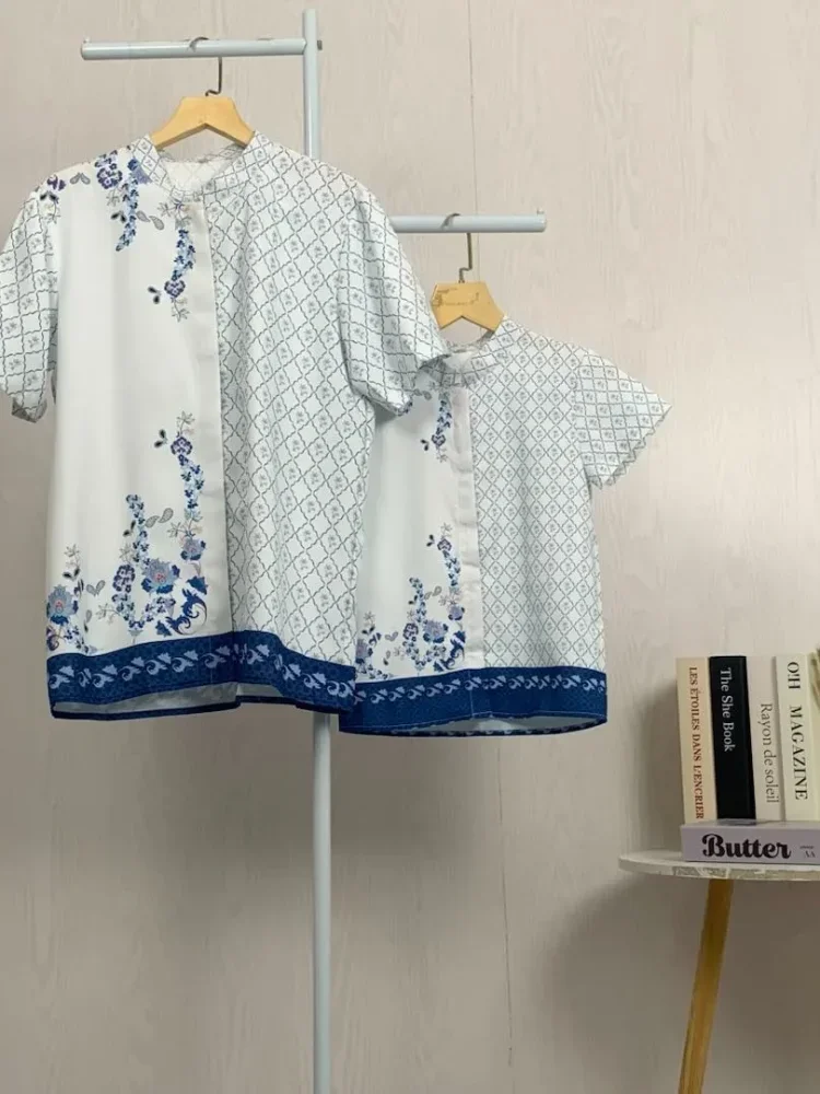 ASAYA Kaos lengan pendek pria dengan motif gaya