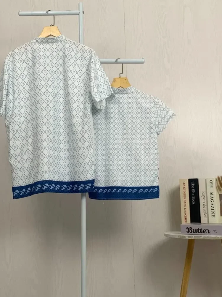 ASAYA Kaos lengan pendek pria dengan motif gaya