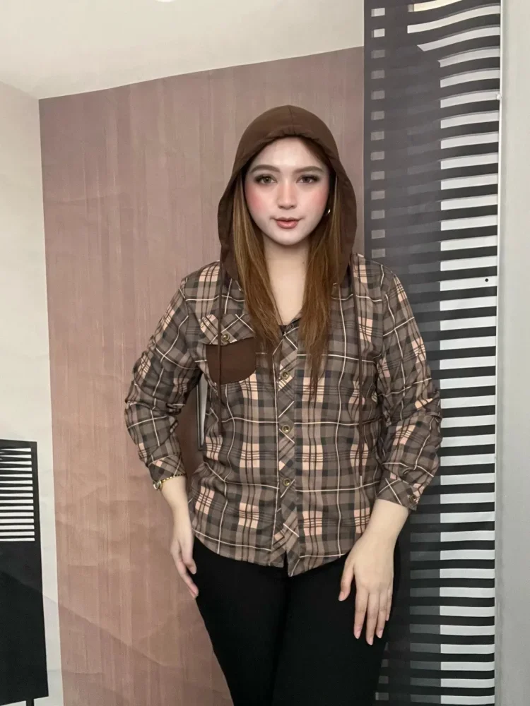 [CUCI GUDANG]FADFAD Kemeja cetak temperamen gaya baru wanita atasan elegan