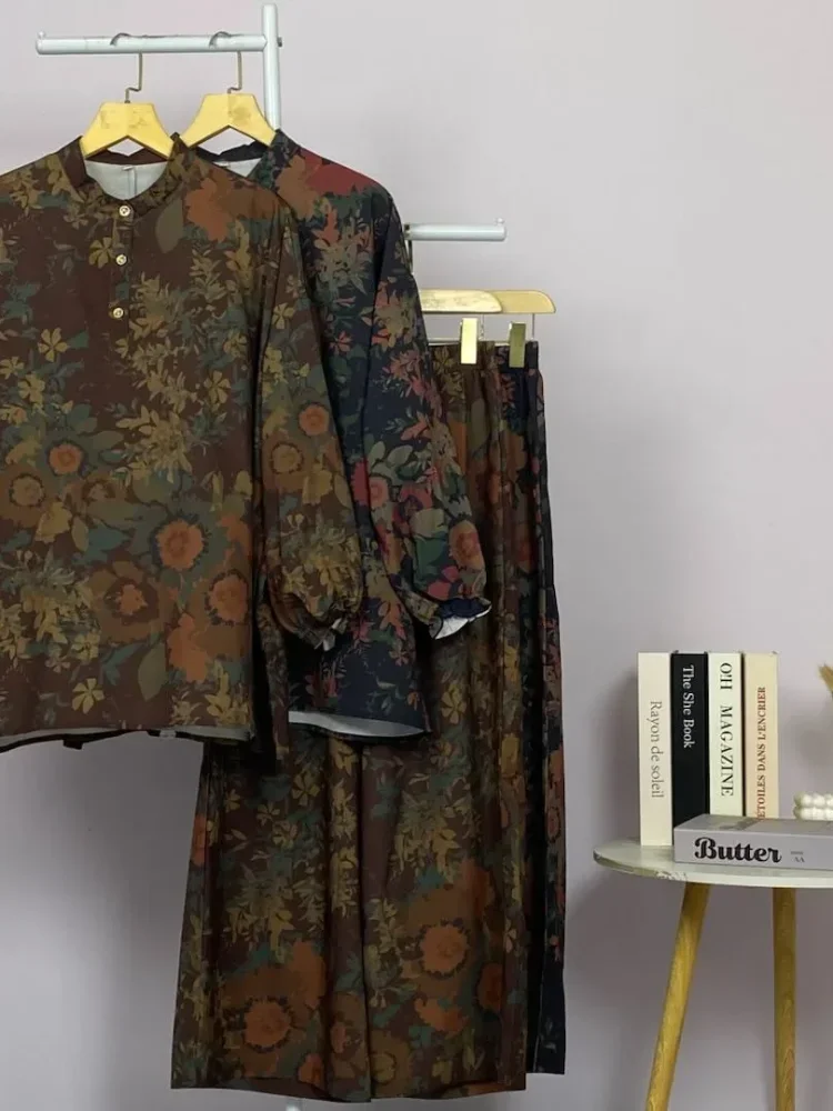 ASAYA Setelan wanita motif kotak-kotak elegan nyaman kekinian banyak pilihan